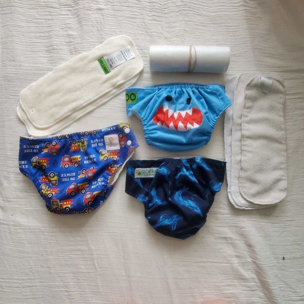 Cloth Diapers Lot With Liners